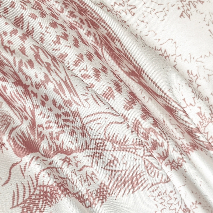 91家纺网 家纺一手货源 找家纺 首尔家纺 2026春夏新款宽边数码冰丝四件套 巴洛克粉