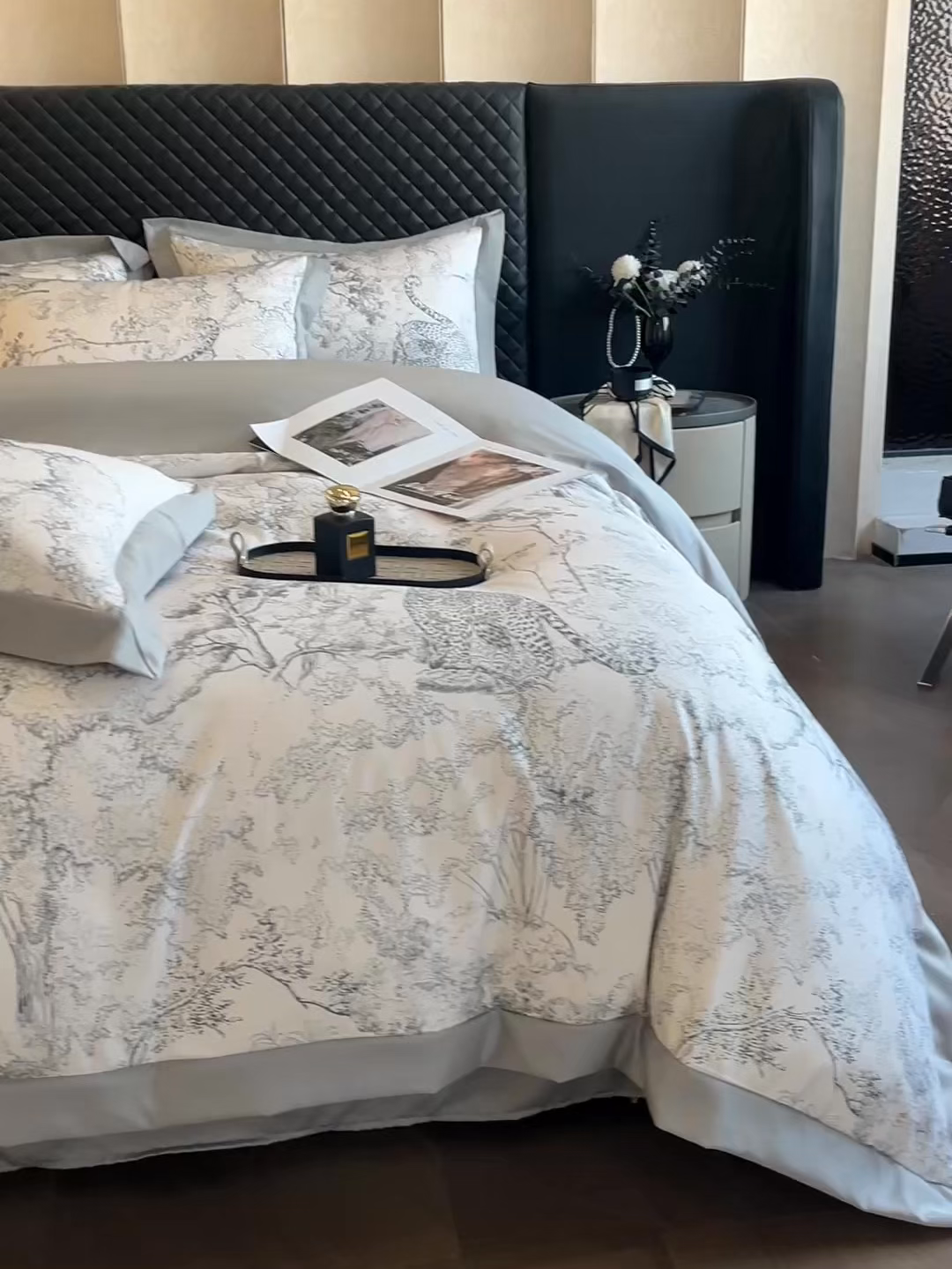 91家纺网 家纺一手货源 找家纺 （总）首尔家纺 2026春夏新款宽边数码冰丝四件套