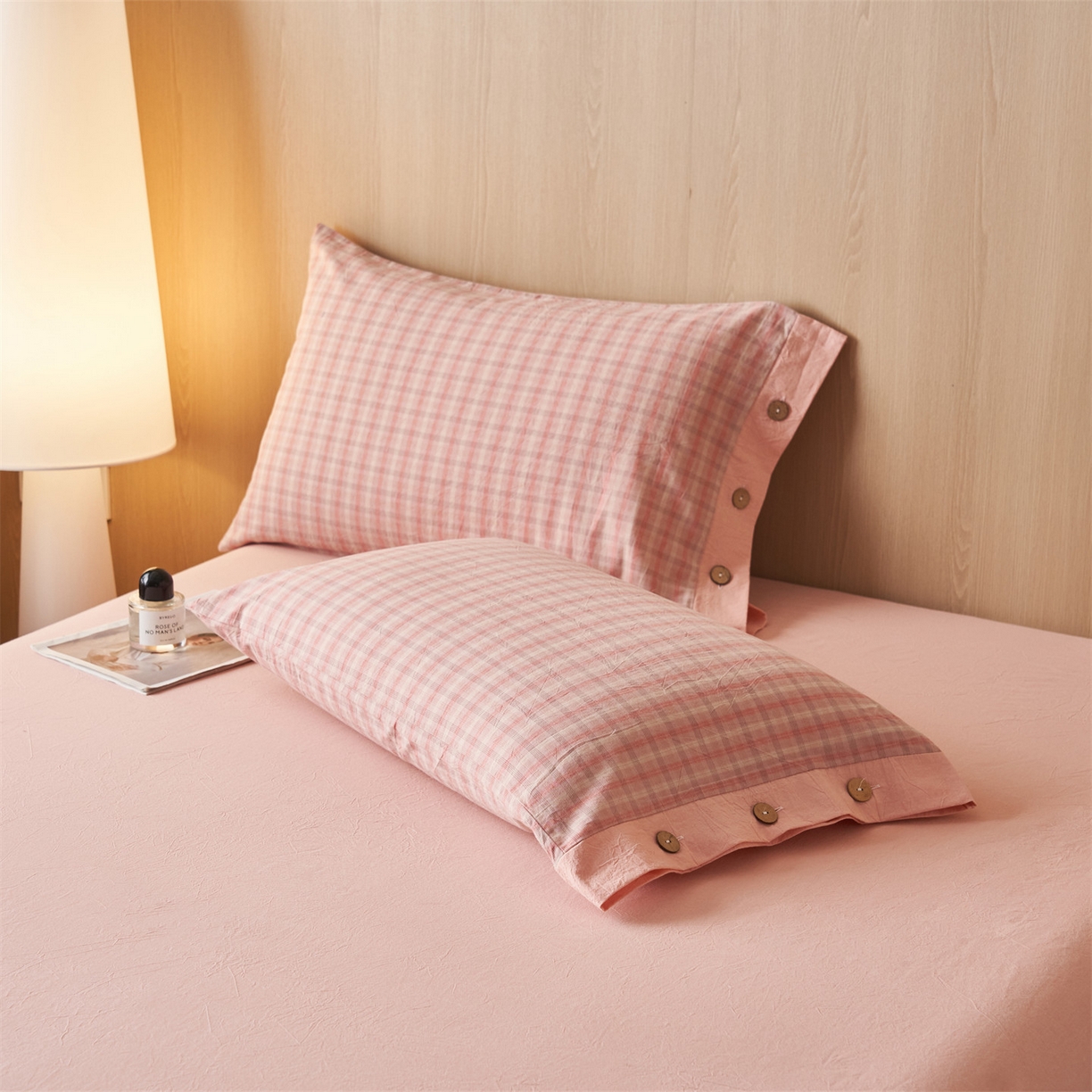 91家纺网 家纺一手货源 找家纺 恬思语家纺 2026春夏新款全棉加密色织棉花夏凉被夏被四件套-美拉德系列 洋气粉