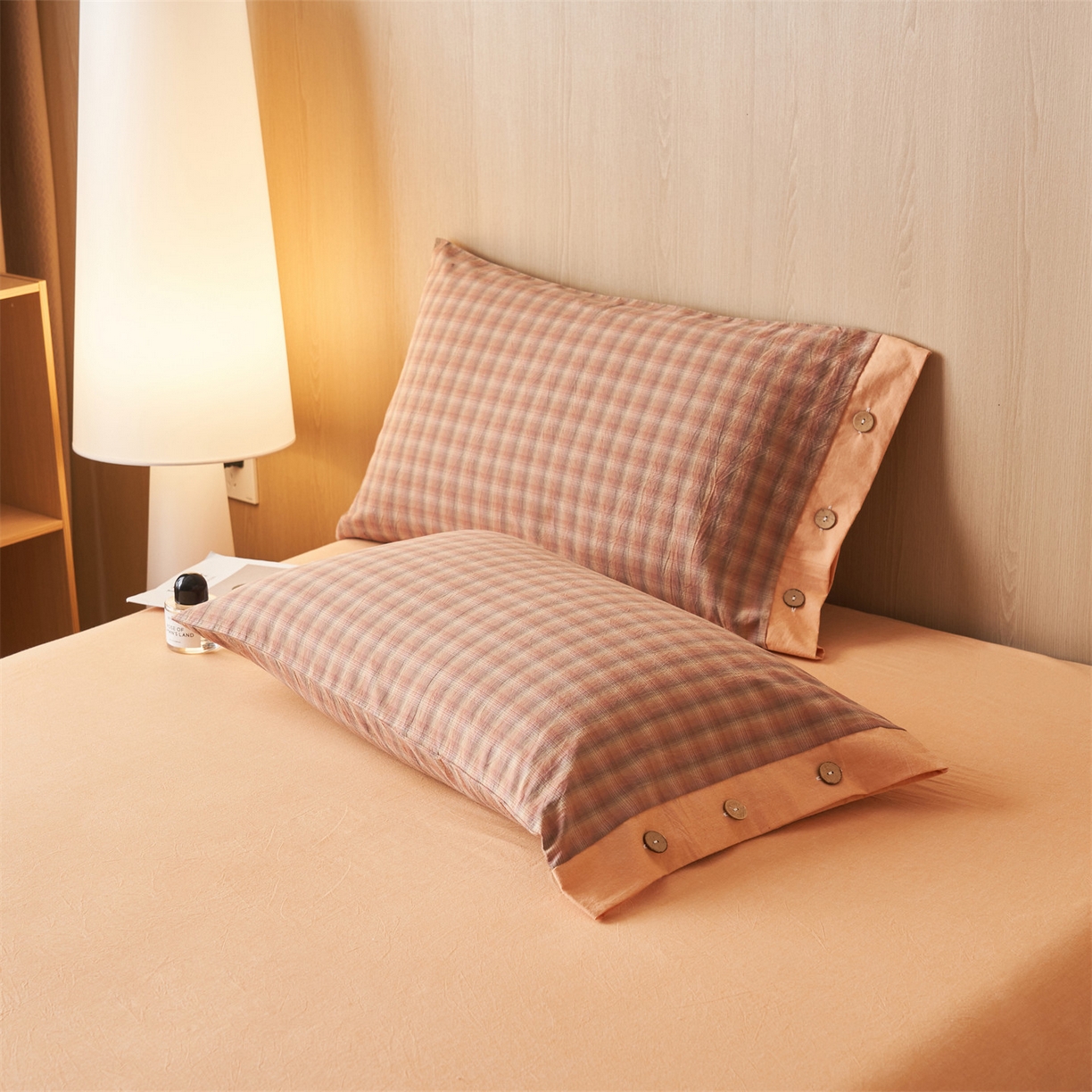 91家纺网 家纺一手货源 找家纺 恬思语家纺 2026春夏新款全棉加密色织棉花夏凉被夏被四件套-美拉德系列 云柚桔