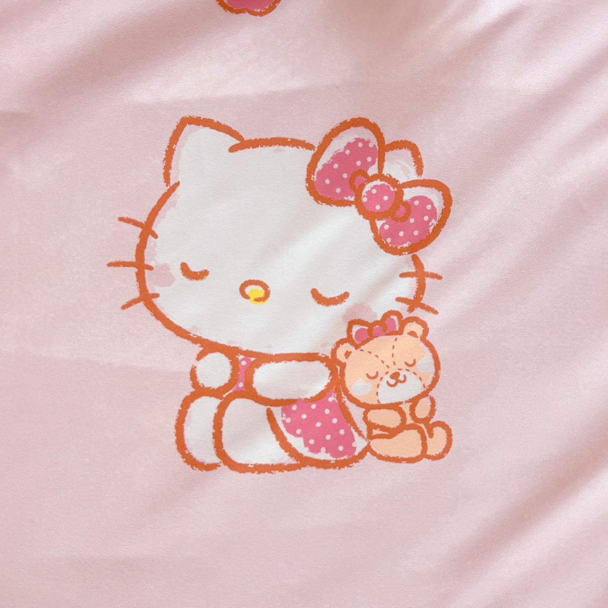 91家纺网 家纺一手货源 找家纺 恒畅 2026新款A类正版授权（含氨）卡通针织棉3D凉感豆豆夏被夏凉被 红粉凯蒂