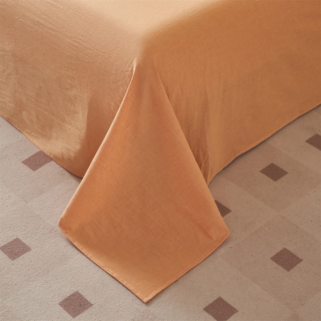 91家纺网 家纺一手货源 找家纺 恬思语家纺 2026春夏新款全棉加密色织棉花夏凉被夏被四件套-美拉德系列 云柚咖