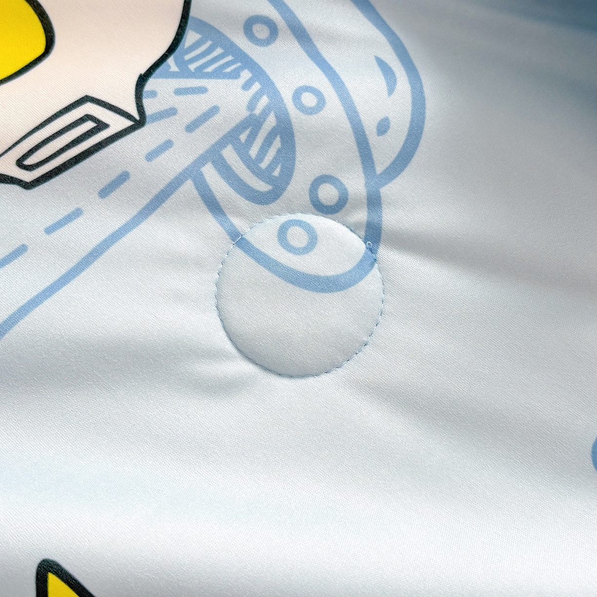 91家纺网 家纺一手货源 找家纺 恒畅 2026新款A类正版授权（含氨）卡通针织棉3D凉感豆豆夏被夏凉被 奥特曼降临