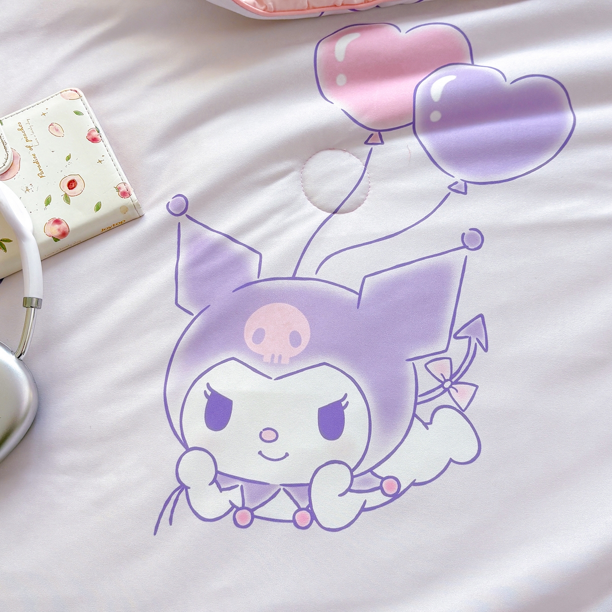 91家纺网 家纺一手货源 找家纺 恒畅 2026新款A类正版授权（含氨）卡通针织棉3D凉感豆豆夏被夏凉被 梦幻库洛米