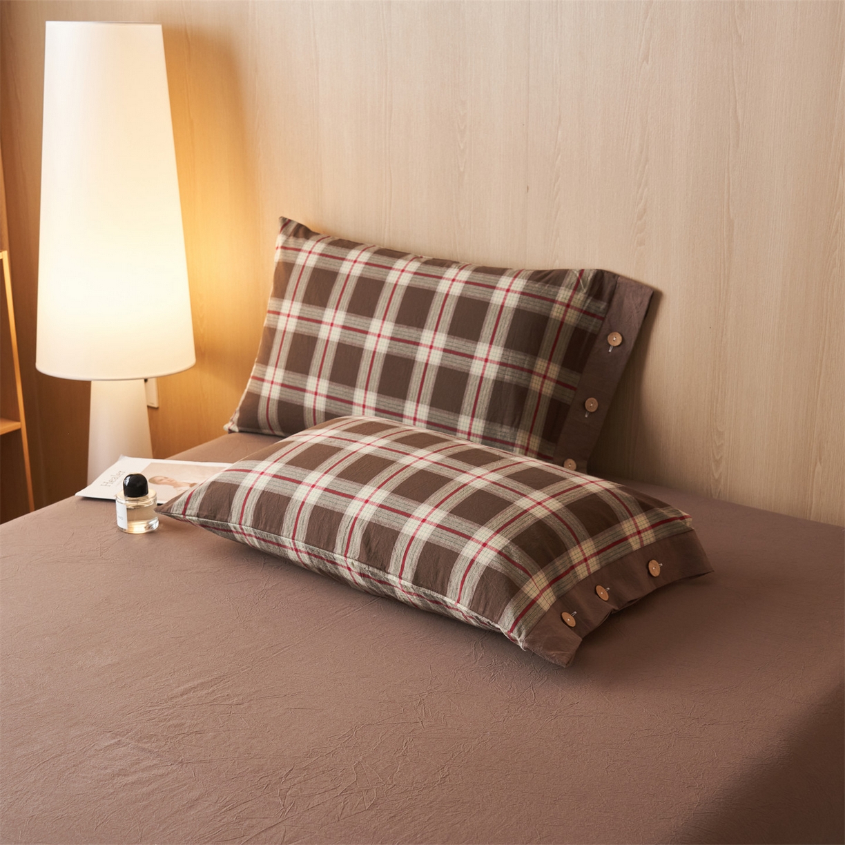 91家纺网 家纺一手货源 找家纺 恬思语家纺 2026春夏新款全棉加密色织棉花夏凉被夏被四件套-美拉德系列 沐槿咖