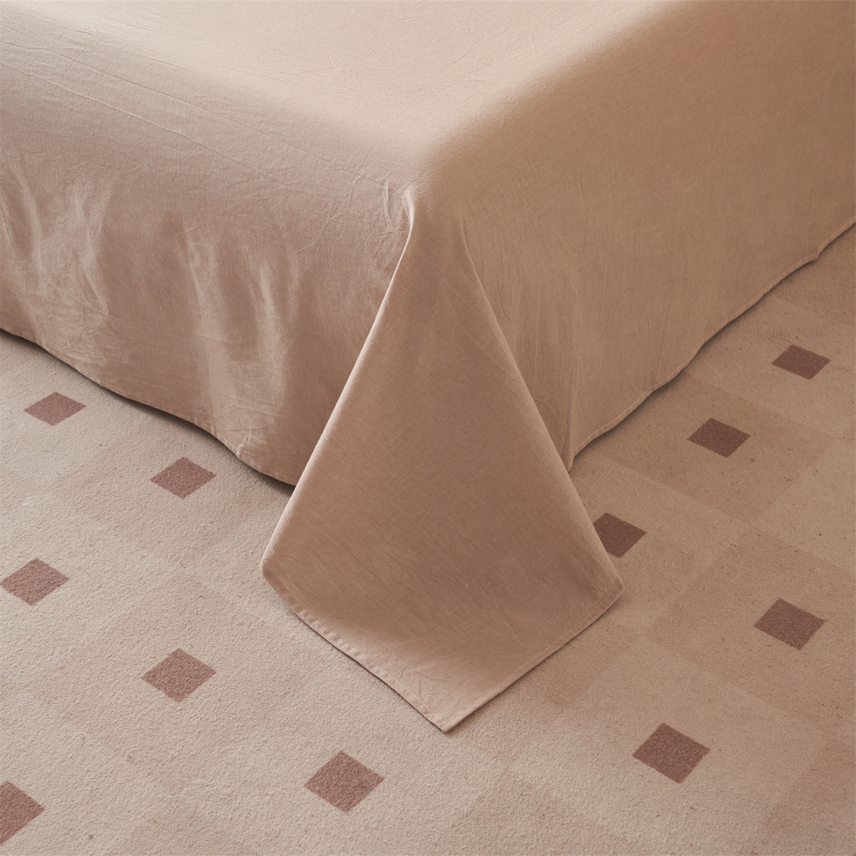 91家纺网 家纺一手货源 找家纺 恬思语家纺 2026春夏新款全棉加密色织棉花夏凉被夏被四件套-美拉德系列 米兰