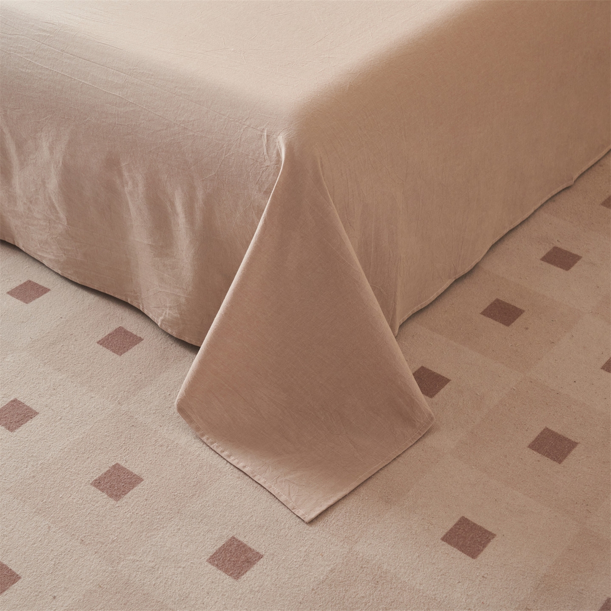 91家纺网 家纺一手货源 找家纺 恬思语家纺 2026春夏新款全棉加密色织棉花夏凉被夏被四件套-美拉德系列 芳华卡