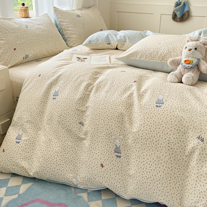 91家纺网 家纺一手货源 找家纺 （总）首尔家纺 2026新款全棉纯棉小清新四件套