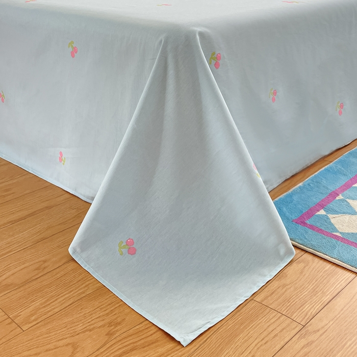 91家纺网 家纺一手货源 找家纺 首尔家纺 2026新款全棉纯棉小清新四件套 芋泥小狗