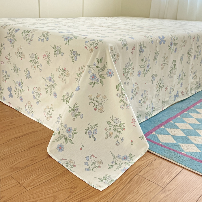 91家纺网 家纺一手货源 找家纺 首尔家纺 2026新款全棉纯棉小清新四件套 森遥