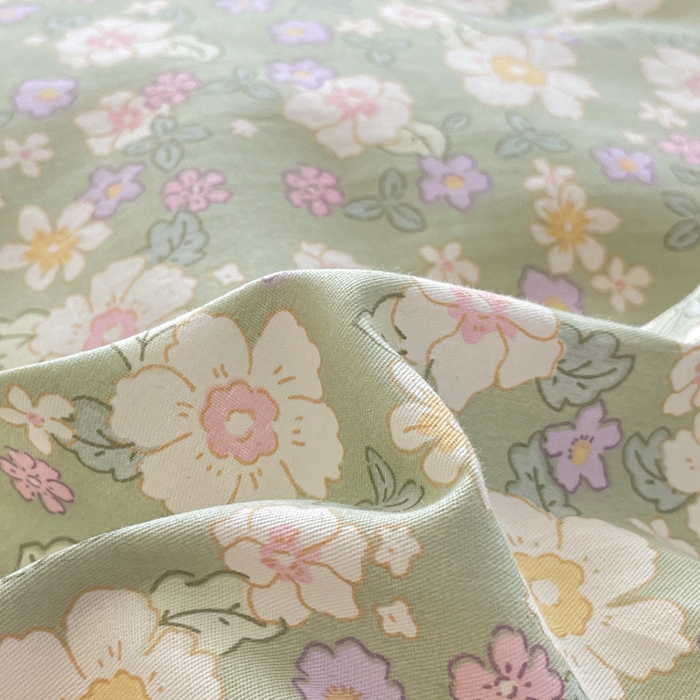 91家纺网 家纺一手货源 找家纺 首尔家纺 2026新款全棉纯棉小清新四件套 乐遥