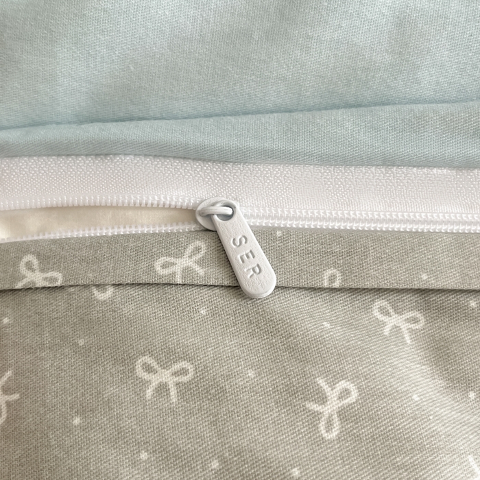 91家纺网 家纺一手货源 找家纺 首尔家纺 2026新款全棉纯棉小清新四件套 波点蝴蝶结