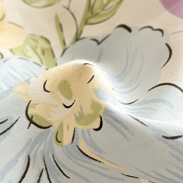 91家纺网 家纺一手货源 找家纺 首尔家纺 2026新款全棉纯棉小清新四件套 水墨嫣然