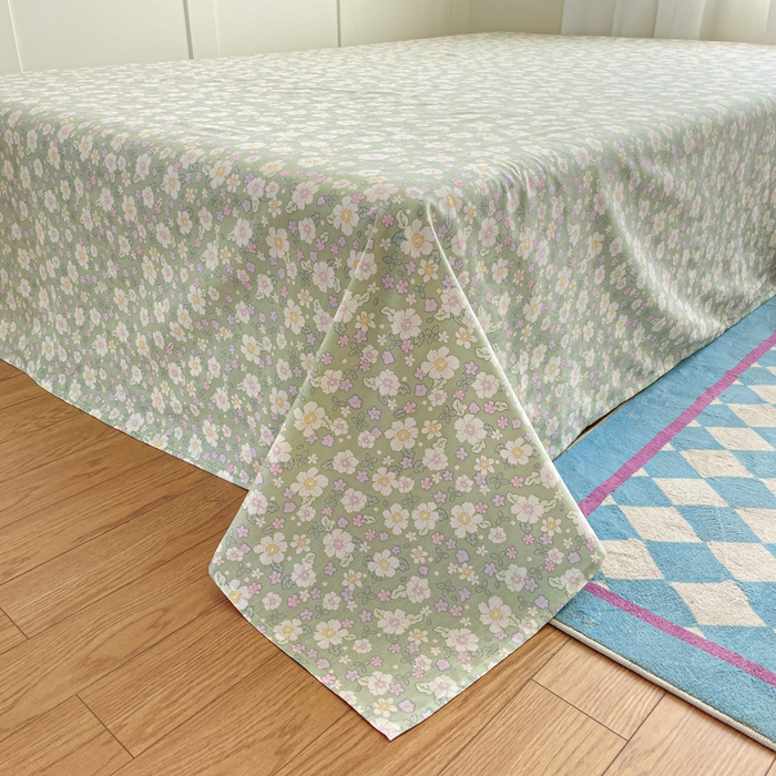 91家纺网 家纺一手货源 找家纺 首尔家纺 2026新款全棉纯棉小清新四件套 乐遥