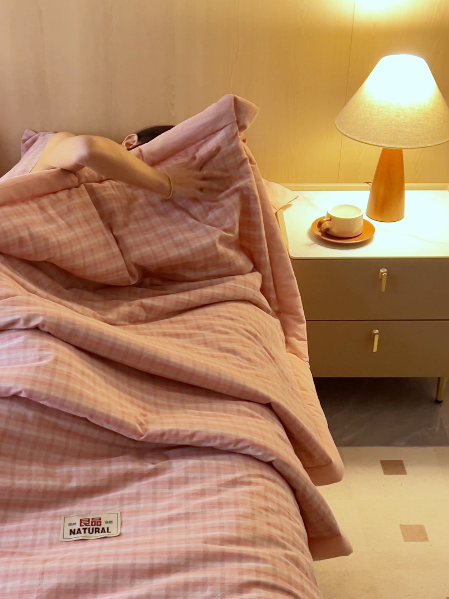 91家纺网 家纺一手货源 找家纺 恬思语家纺 2026春夏新款全棉加密色织棉花夏凉被夏被四件套-美拉德系列 洋气粉