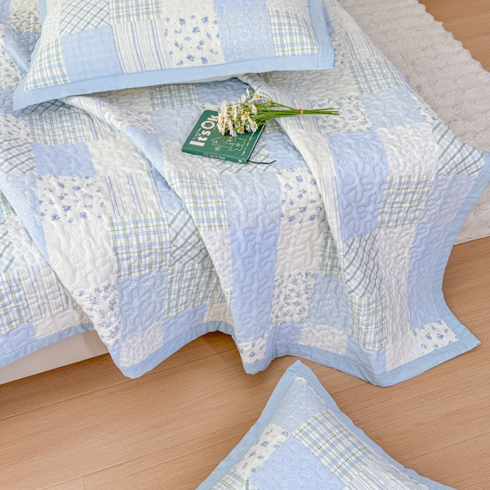 91家纺网 家纺一手货源 找家纺 （总）999家纺 2026新款四季跑量款A类云感双层纱床盖床单三件套夹棉榻榻米炕盖(提供买家秀）