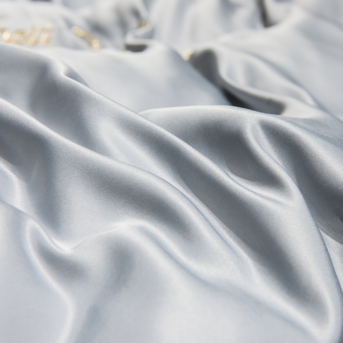 91家纺网 家纺一手货源 找家纺 绒世界 2026新款水洗真丝盛夏系列四件套单被套四件套 北卡蓝