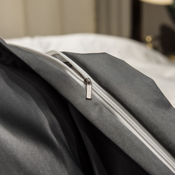 91家纺网 家纺一手货源 找家纺 绒世界 2026新款水洗真丝盛夏系列四件套单被套四件套 珍珠白