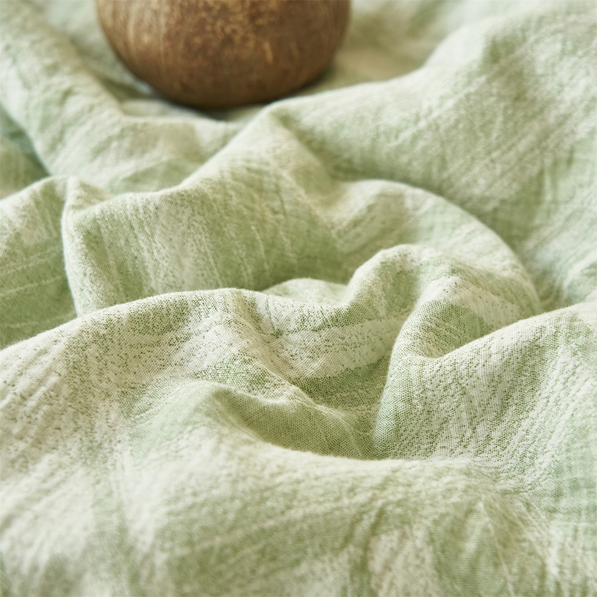 91家纺网 家纺一手货源 找家纺 恬思语家纺 2026春夏新款里外全棉纯棉大提花棉花夏被--洛克系列 洛克-绿