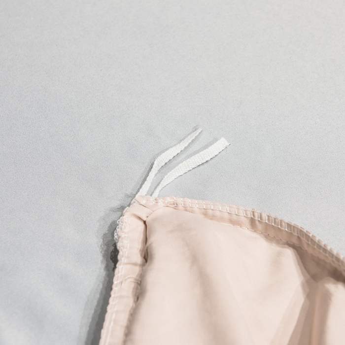 91家纺网 家纺一手货源 找家纺 绒世界 2026新款水洗真丝盛夏系列四件套单被套四件套 粉玉香槟