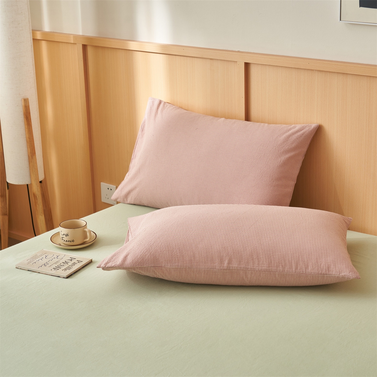 91家纺网 家纺一手货源 找家纺 恬思语家纺 2026春夏新款里外全棉纯棉纯色棉花夏被-百丽系列 百丽-粉