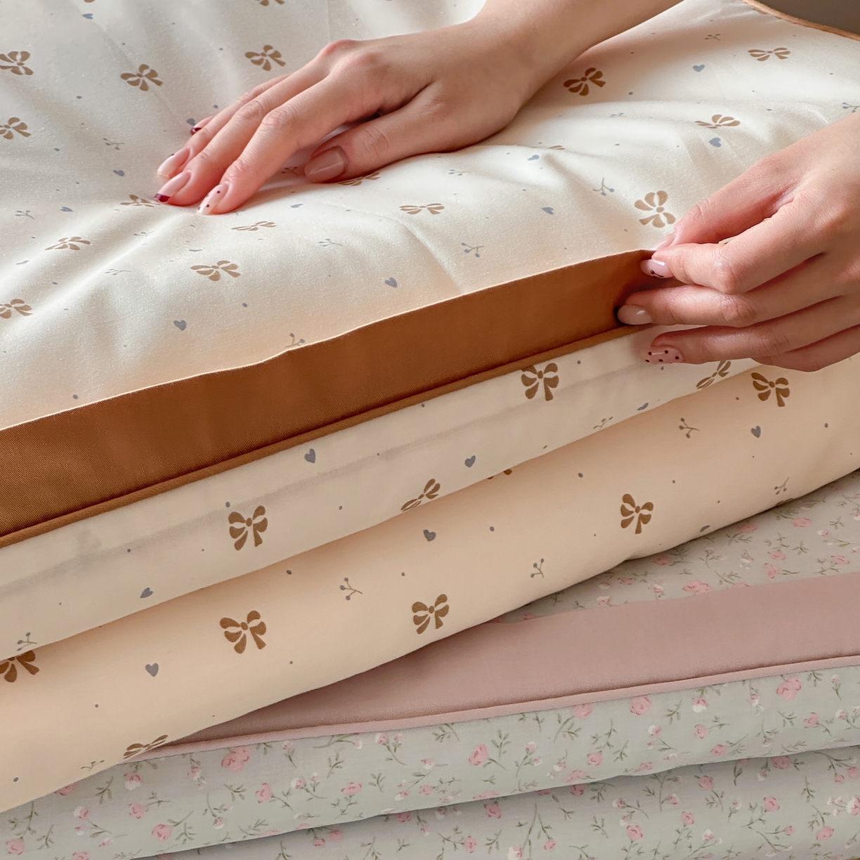 91家纺网 家纺一手货源 找家纺 （总）一加一 2026新款活性印花透气工艺大豆夏被夏凉被空调被四件套-棉花叙