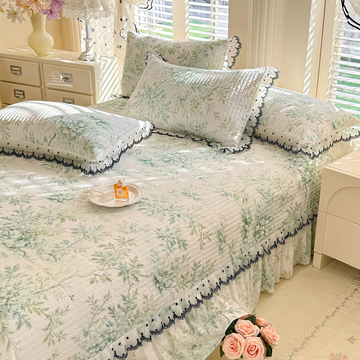 91家纺网 家纺一手货源 找家纺 （总）丝印良品 2026新款水洗真丝盛夏系列四件套单被套四件套