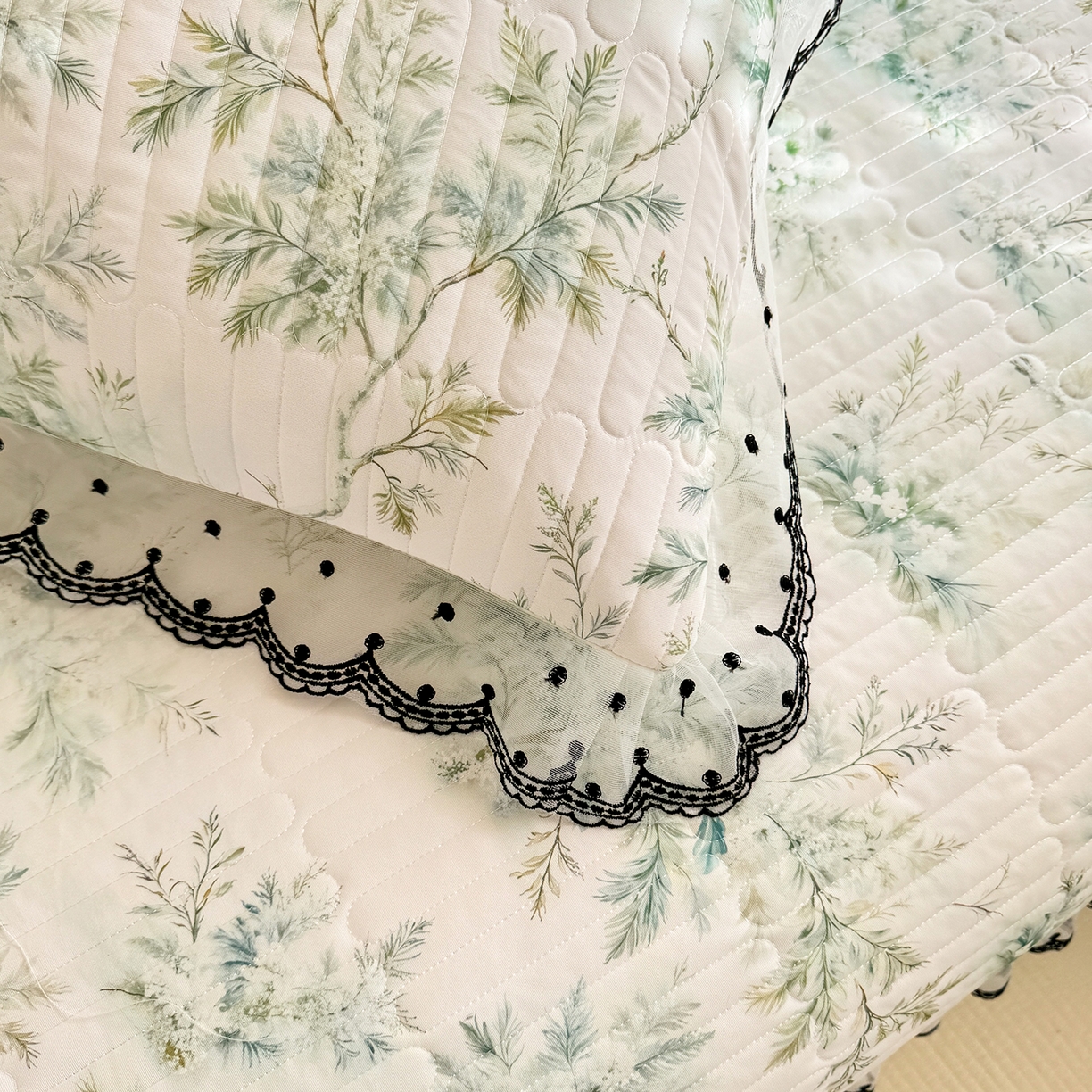 91家纺网 家纺一手货源 找家纺 （总）丝印良品 2026新款凉感丝夹棉床盖款三件套