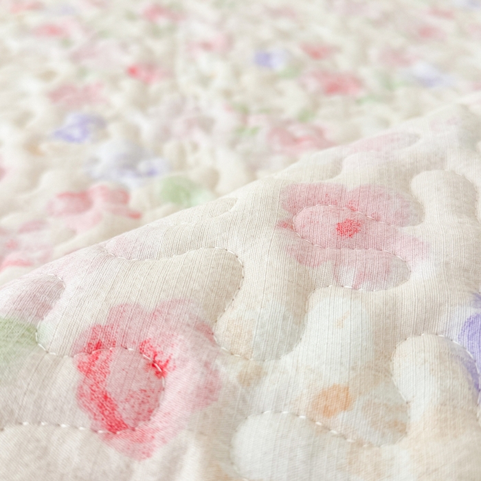 91家纺网 家纺一手货源 找家纺 999家纺 2026新款双层纱花边床盖单件加厚夹棉云感皱皱纱花边床单三件套四季跑量（提供买家秀） 漫花【花边款】