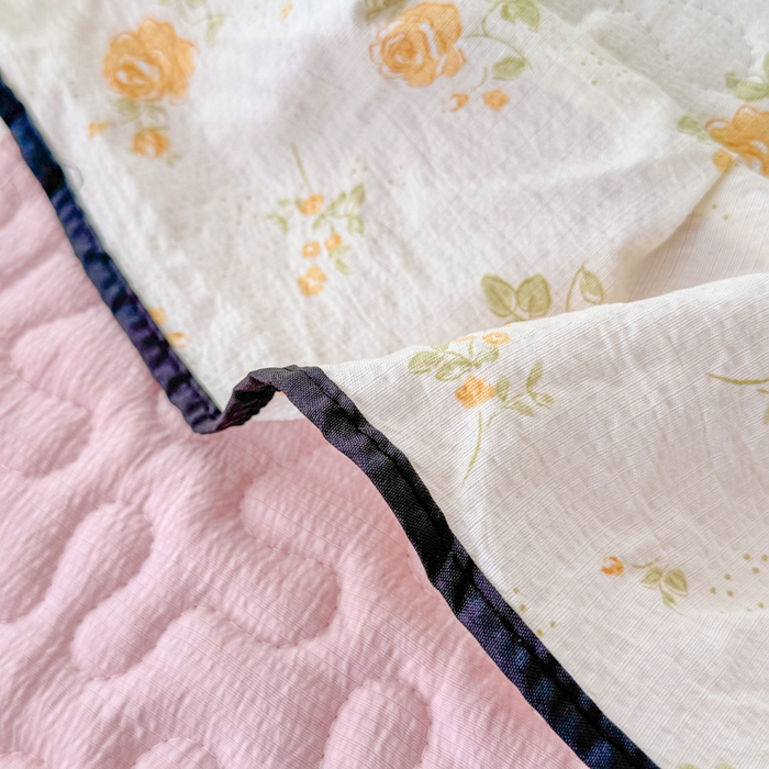 91家纺网 家纺一手货源 找家纺 999家纺 2026新款双层纱花边床盖单件加厚夹棉云感皱皱纱花边床单三件套四季跑量（提供买家秀） 静初【花边款】