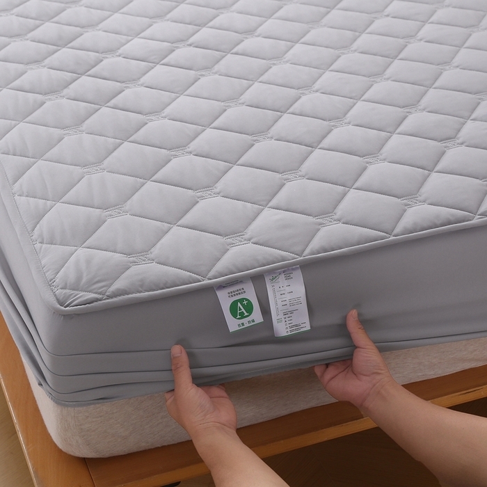 91家纺网 家纺一手货源 找家纺 （总）安逸恋 2025新款7A级抗菌水洗棉大豆夹棉床笠加厚款