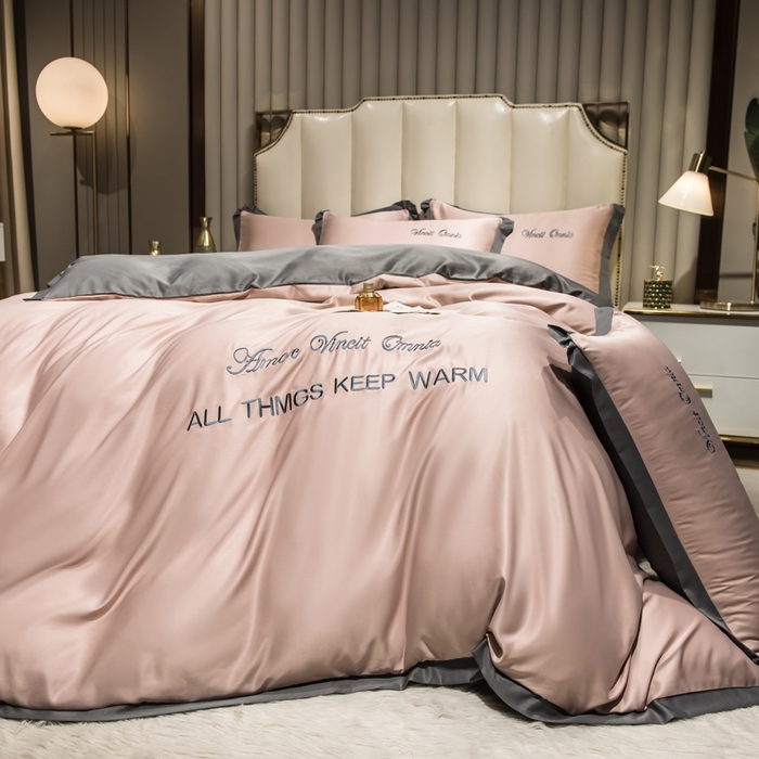 （总）欧冠家纺 2026新款水洗真丝盛夏系列四件套单被套四件套