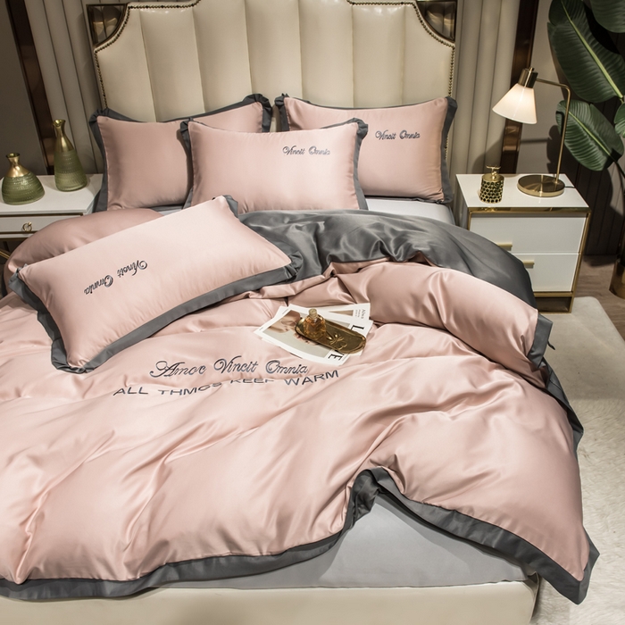 91家纺网 家纺一手货源 找家纺 （总）欧冠家纺 2026新款水洗真丝盛夏系列四件套单被套四件套