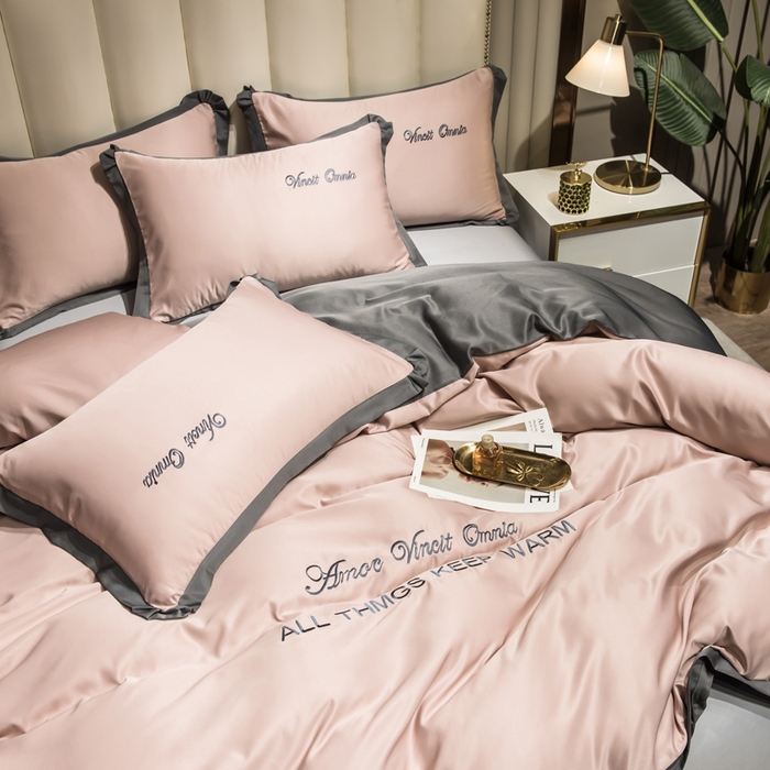 91家纺网 家纺一手货源 找家纺 （总）欧冠家纺 2026新款水洗真丝盛夏系列四件套单被套四件套