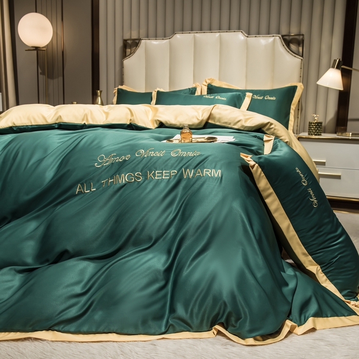 91家纺网 家纺一手货源 找家纺 （总）欧冠家纺 2026新款水洗真丝盛夏系列四件套单被套四件套