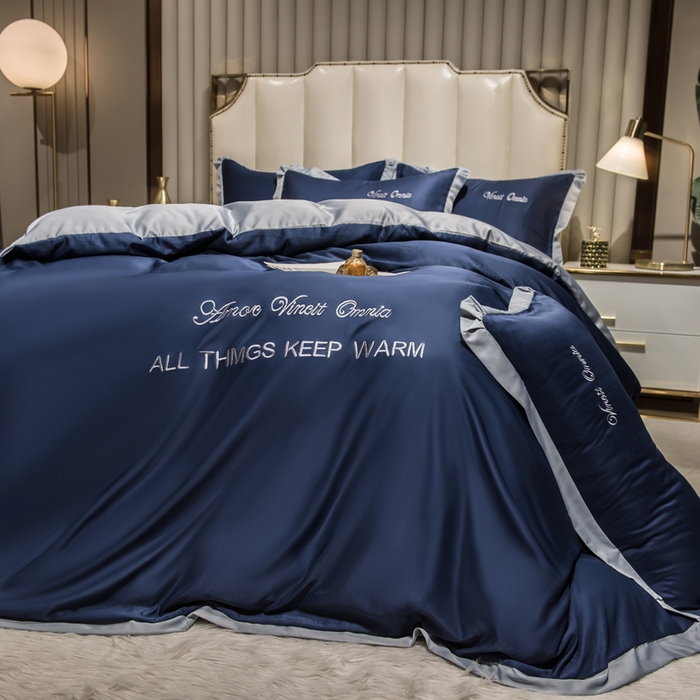 91家纺网 家纺一手货源 找家纺 （总）欧冠家纺 2026新款水洗真丝盛夏系列四件套单被套四件套