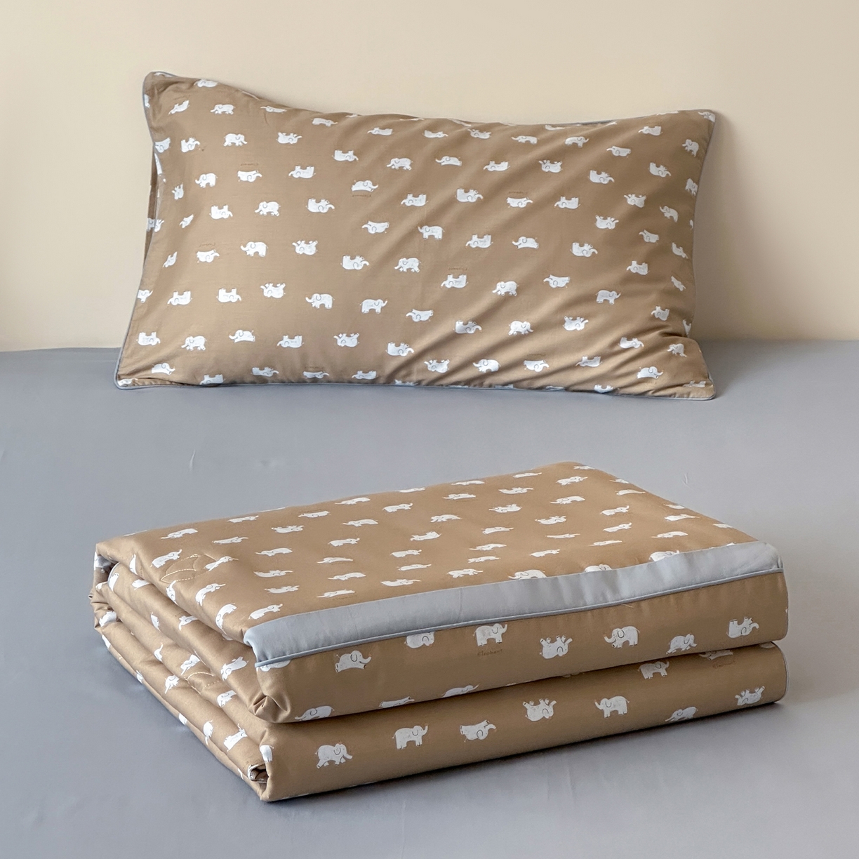 91家纺网 家纺一手货源 找家纺 （总）一加一 2026新款活性印花透气工艺大豆夏被夏凉被空调被四件套-棉花叙