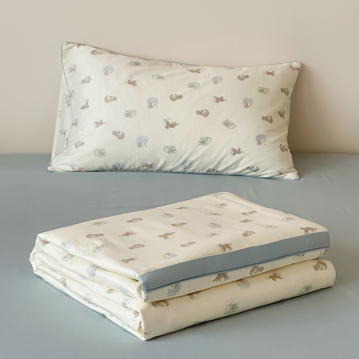 91家纺网 家纺一手货源 找家纺 （总）一加一 2026新款活性印花透气工艺大豆夏被夏凉被空调被四件套-棉花叙