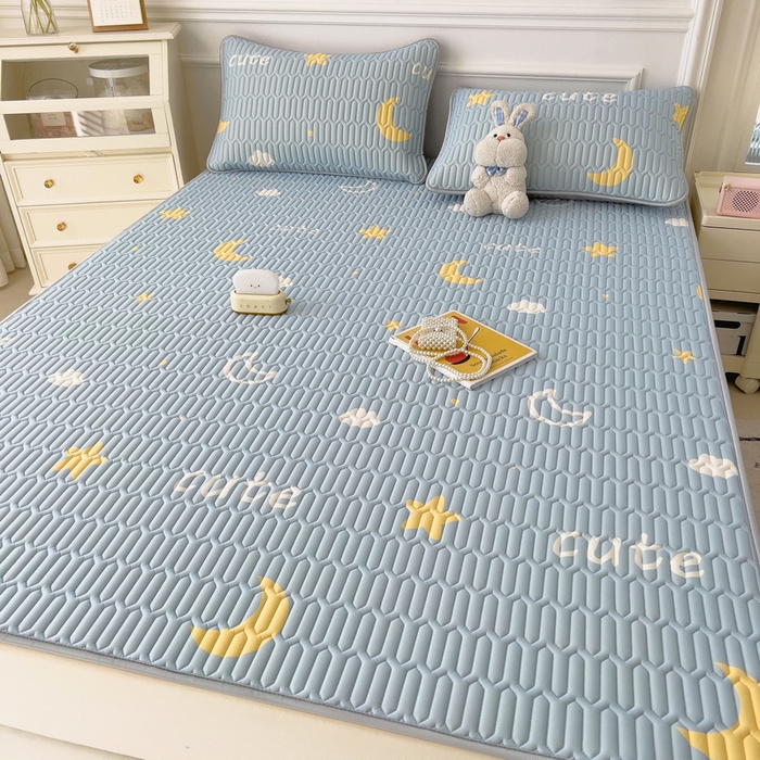 丝羽坊 2026新款高密凉感丝印花乳胶凉席-平铺款 星月