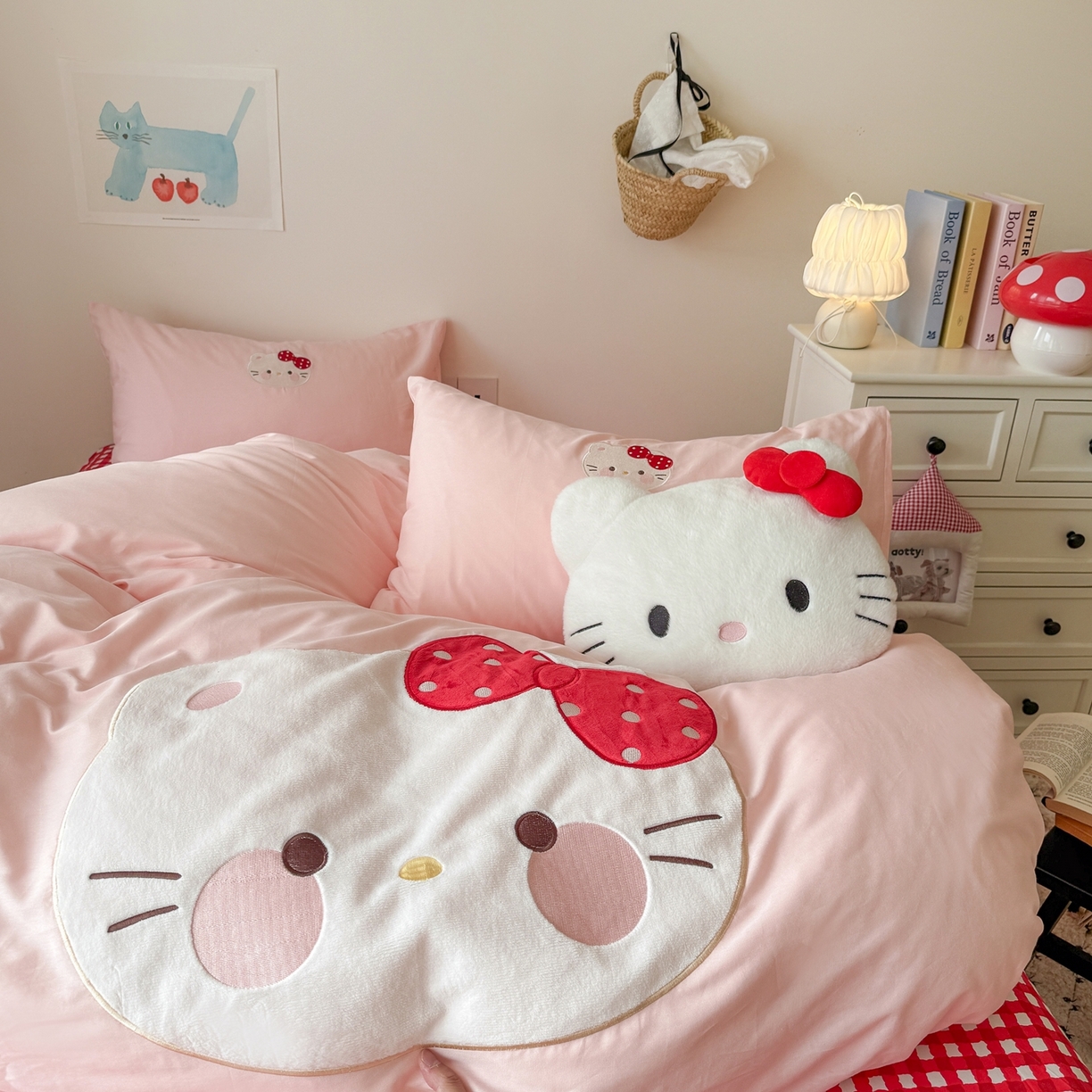 91家纺网 家纺一手货源 找家纺 （总）美乐迪家纺 2026新款卡通13372全棉纯棉贴布绣四件套