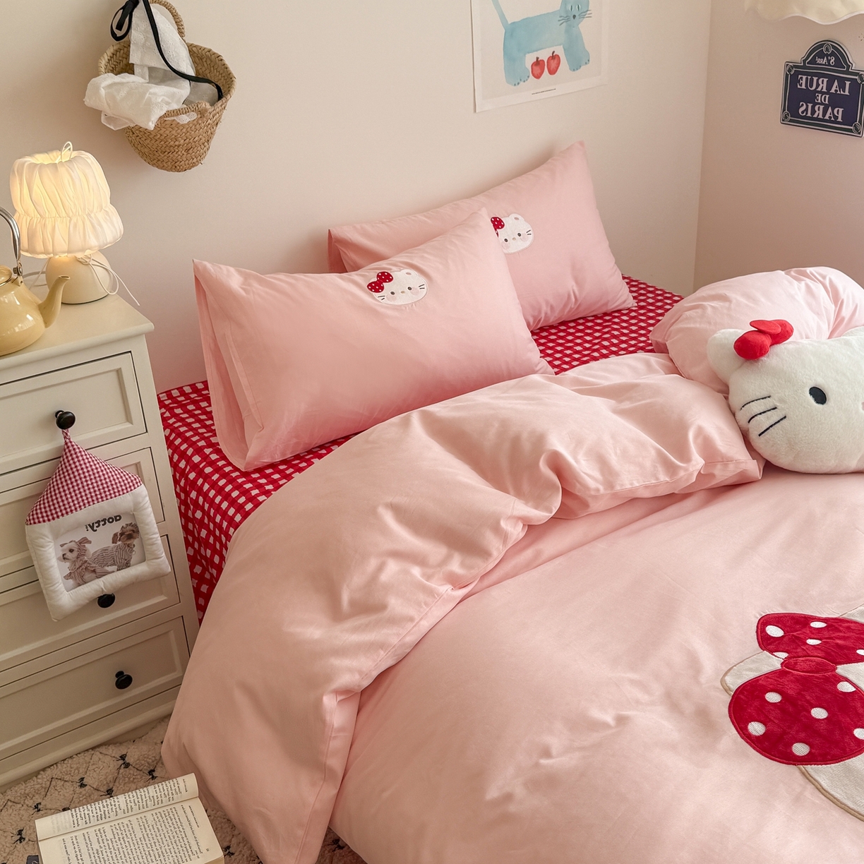 91家纺网 家纺一手货源 找家纺 （总）美乐迪家纺 2026新款卡通13372全棉纯棉贴布绣四件套