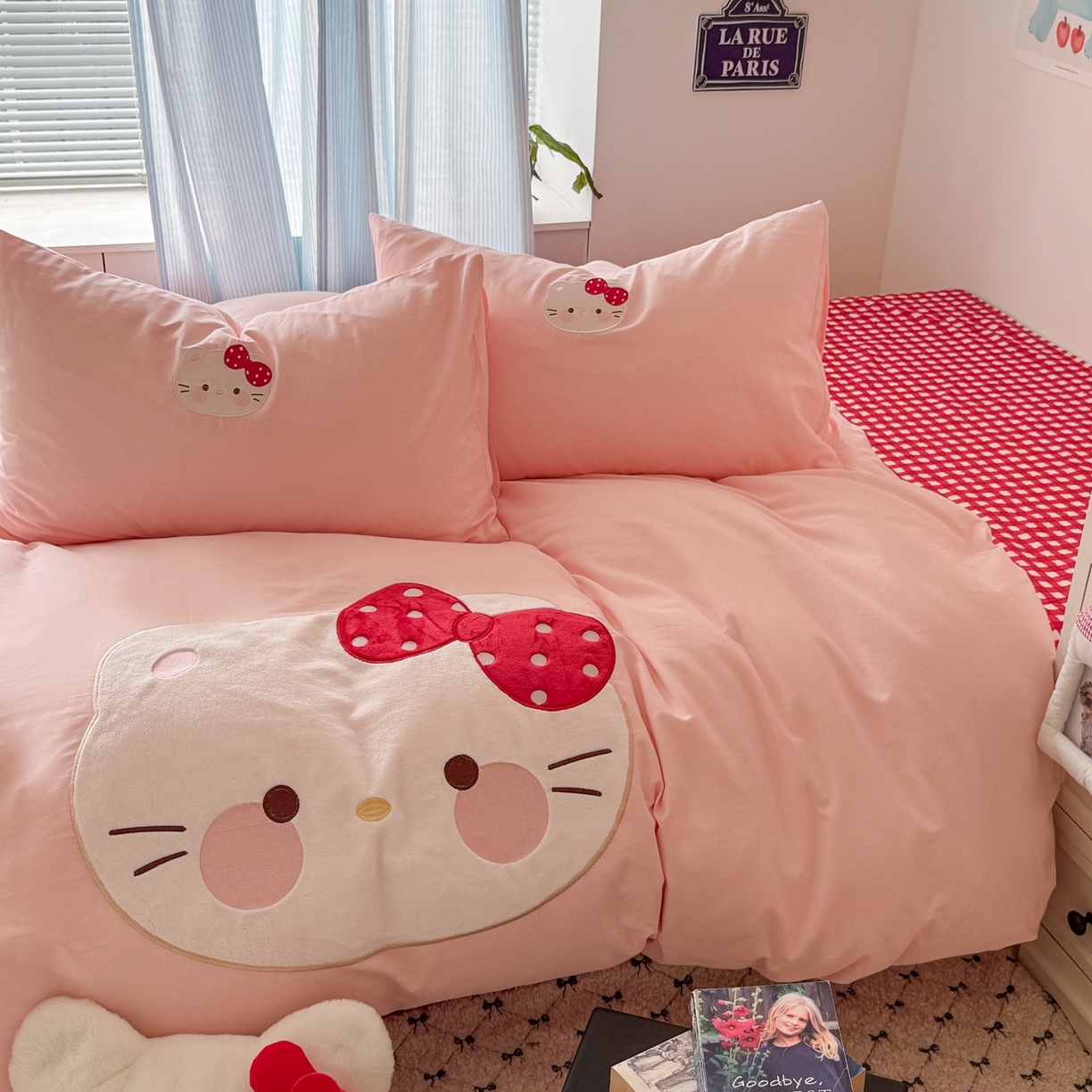 91家纺网 家纺一手货源 找家纺 （总）美乐迪家纺 2026新款卡通13372全棉纯棉贴布绣四件套