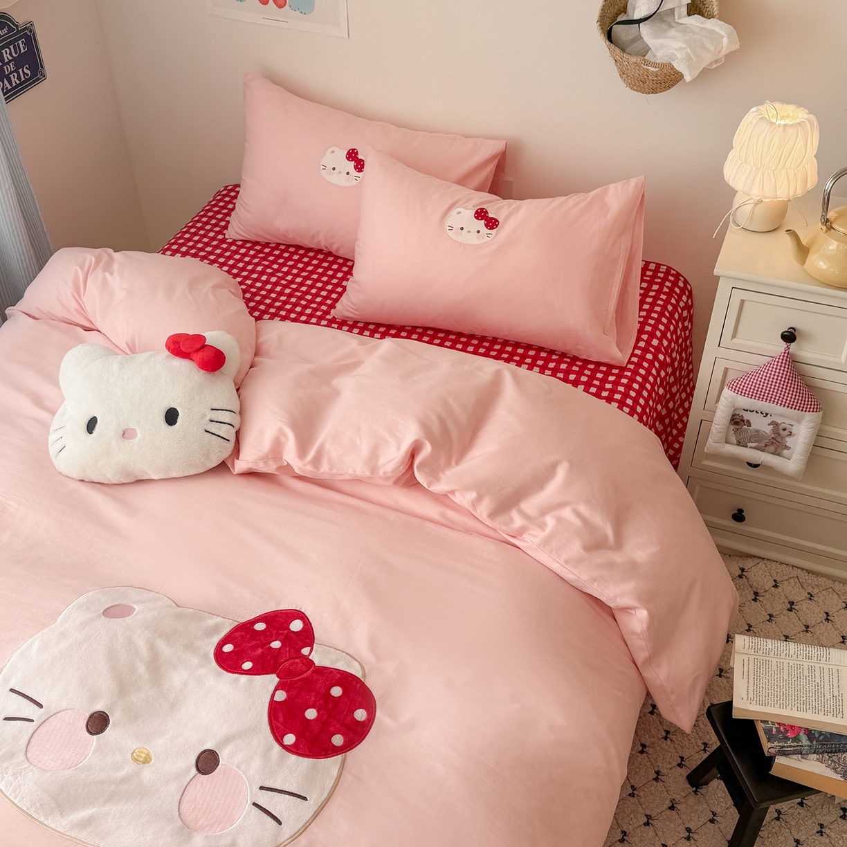 91家纺网 家纺一手货源 找家纺 （总）美乐迪家纺 2026新款卡通13372全棉纯棉贴布绣四件套