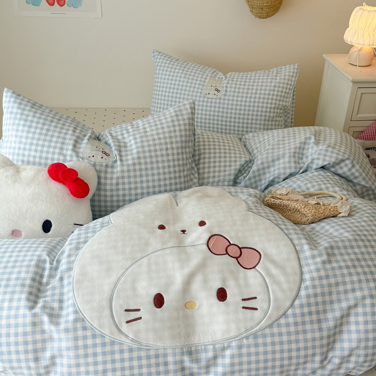 91家纺网 家纺一手货源 找家纺 （总）美乐迪家纺 2026新款卡通13372全棉纯棉贴布绣四件套