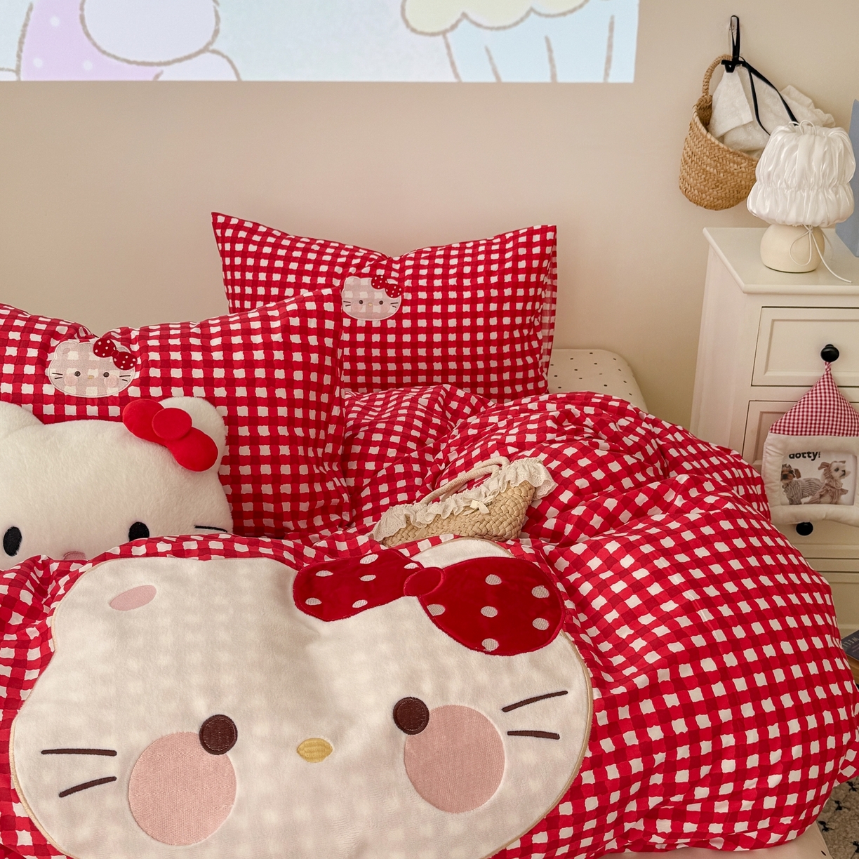 91家纺网 家纺一手货源 找家纺 （总）美乐迪家纺 2026新款卡通13372全棉纯棉贴布绣四件套