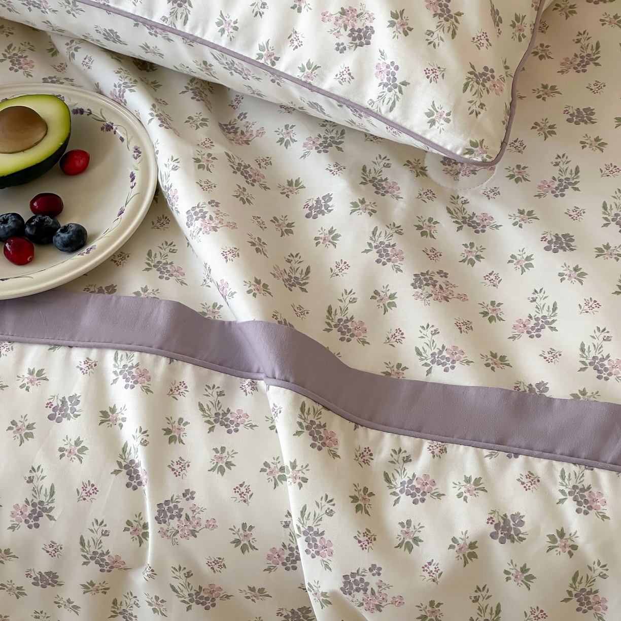 91家纺网 家纺一手货源 找家纺 一加一 2026新款活性印花透气工艺大豆夏被夏凉被空调被四件套-棉花叙 沉香绪