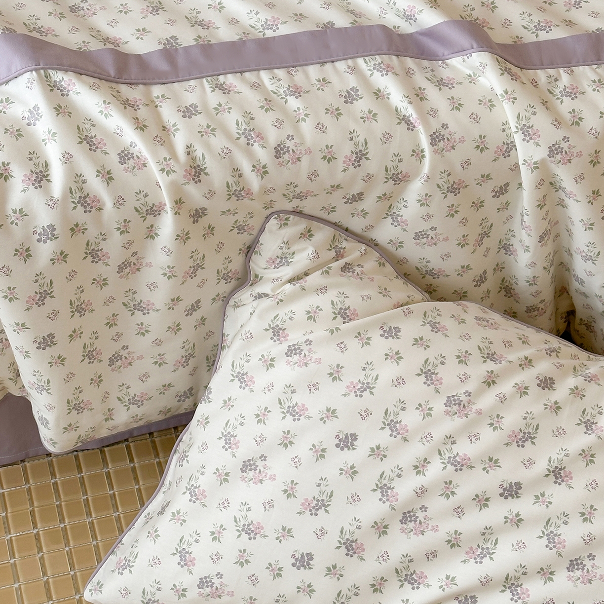 91家纺网 家纺一手货源 找家纺 一加一 2026新款活性印花透气工艺大豆夏被夏凉被空调被四件套-棉花叙 沉香绪