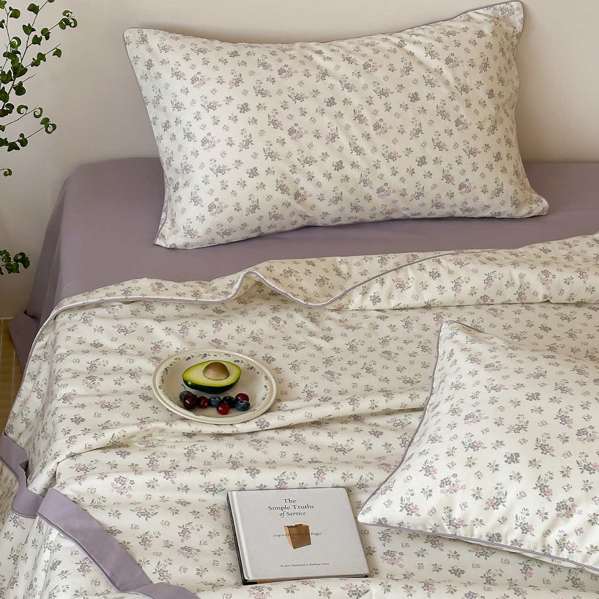 91家纺网 家纺一手货源 找家纺 一加一 2026新款活性印花透气工艺大豆夏被夏凉被空调被四件套-棉花叙 沉香绪