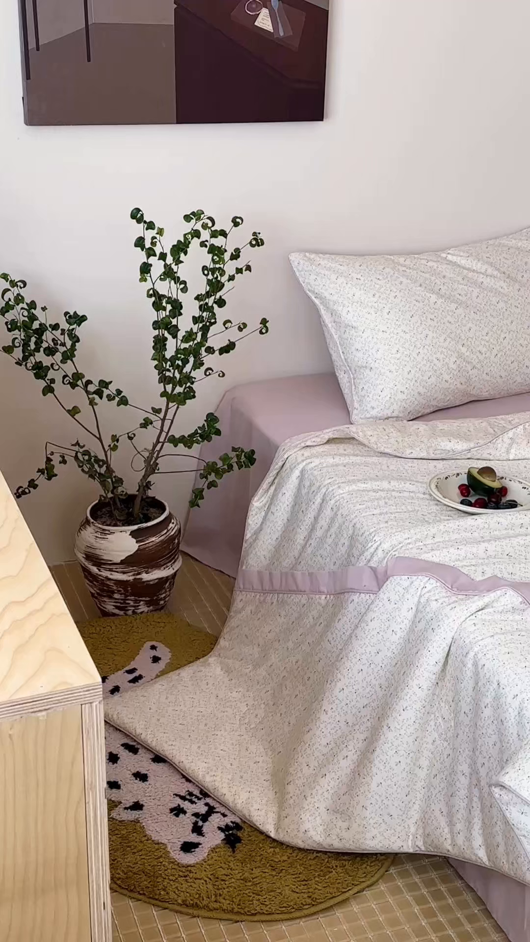 91家纺网 家纺一手货源 找家纺 一加一 2026新款活性印花透气工艺大豆夏被夏凉被空调被四件套-棉花叙 花间蜓