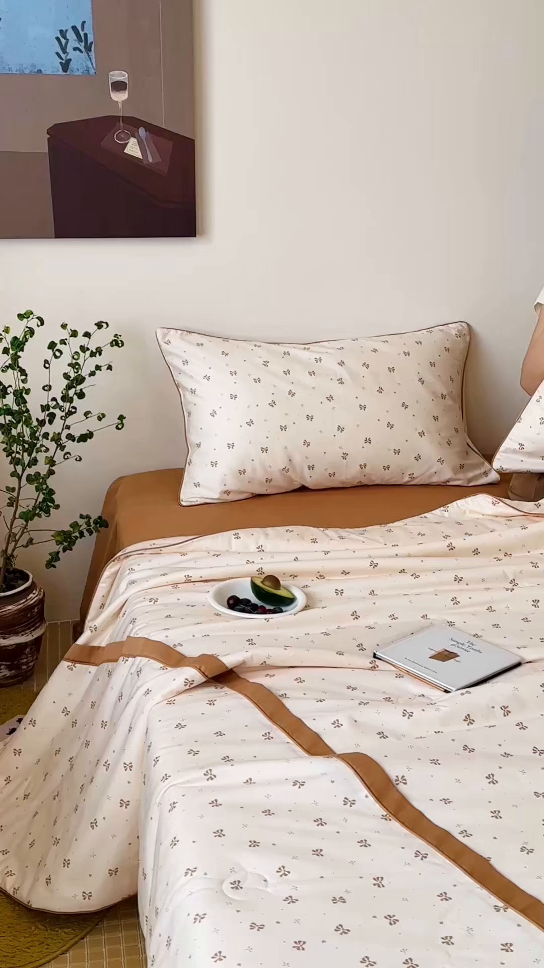 91家纺网 家纺一手货源 找家纺 一加一 2026新款活性印花透气工艺大豆夏被夏凉被空调被四件套-棉花叙 曼城蝴蝶